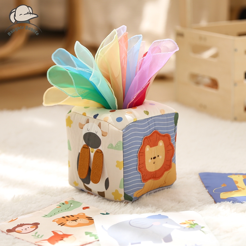 Kids Educational Game 3 - Montessori brinquedos magia algodão animal caixa