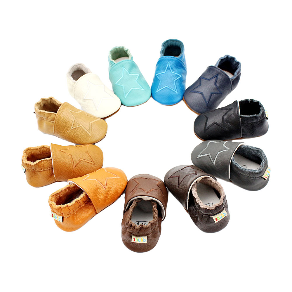 Kids Education Steps - Sapatos casuais de couro de vaca
