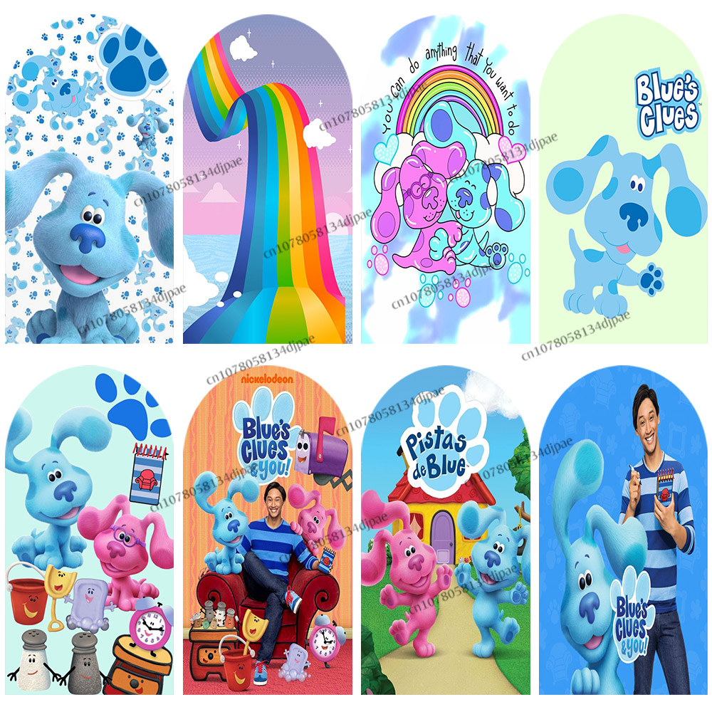 Kids Education Banner - Azul pistas arco pano de fundo