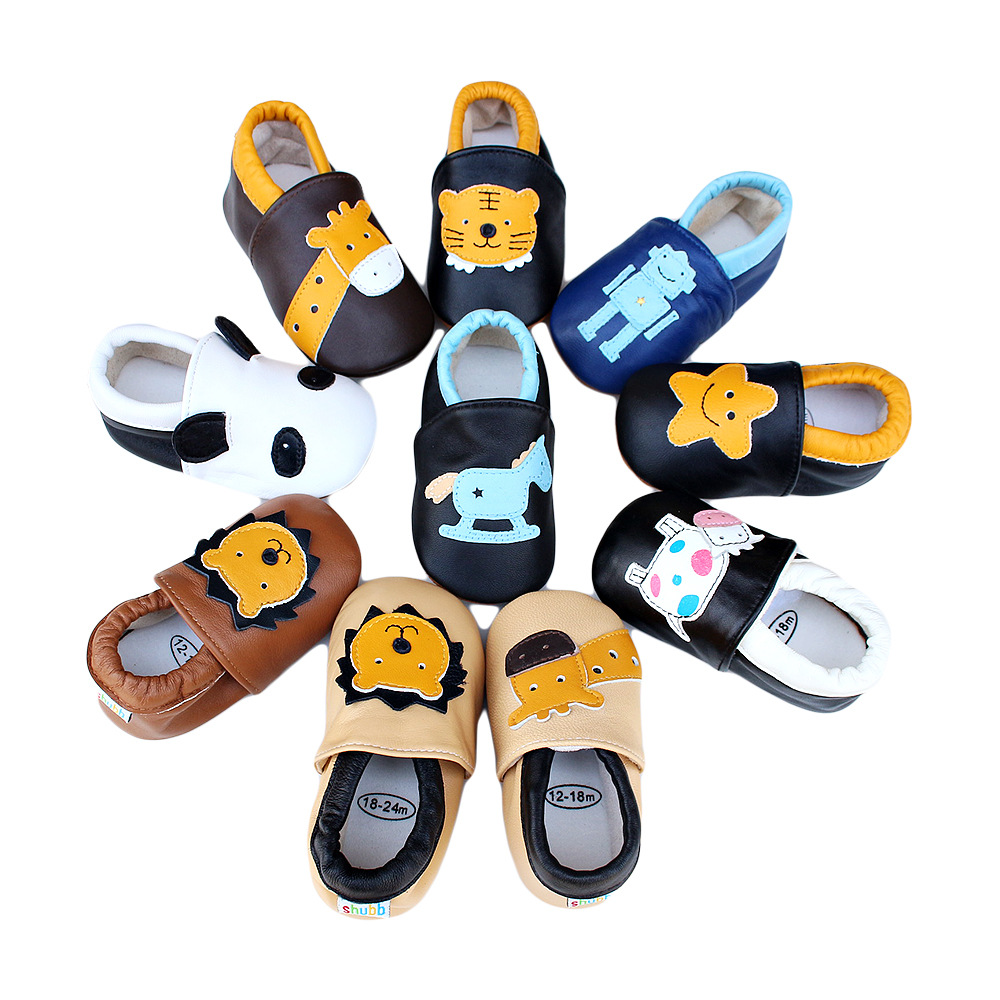 Kids Education Steps - Bebê de couro casual berço sapatos