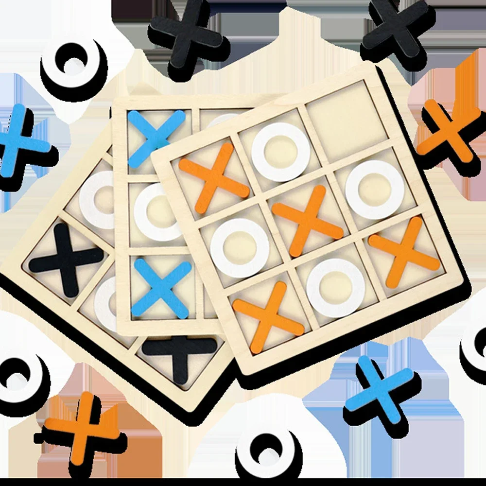 Jogo de madeira xo tic tac toe - Kids Educational Game 3 avaliação e preço
