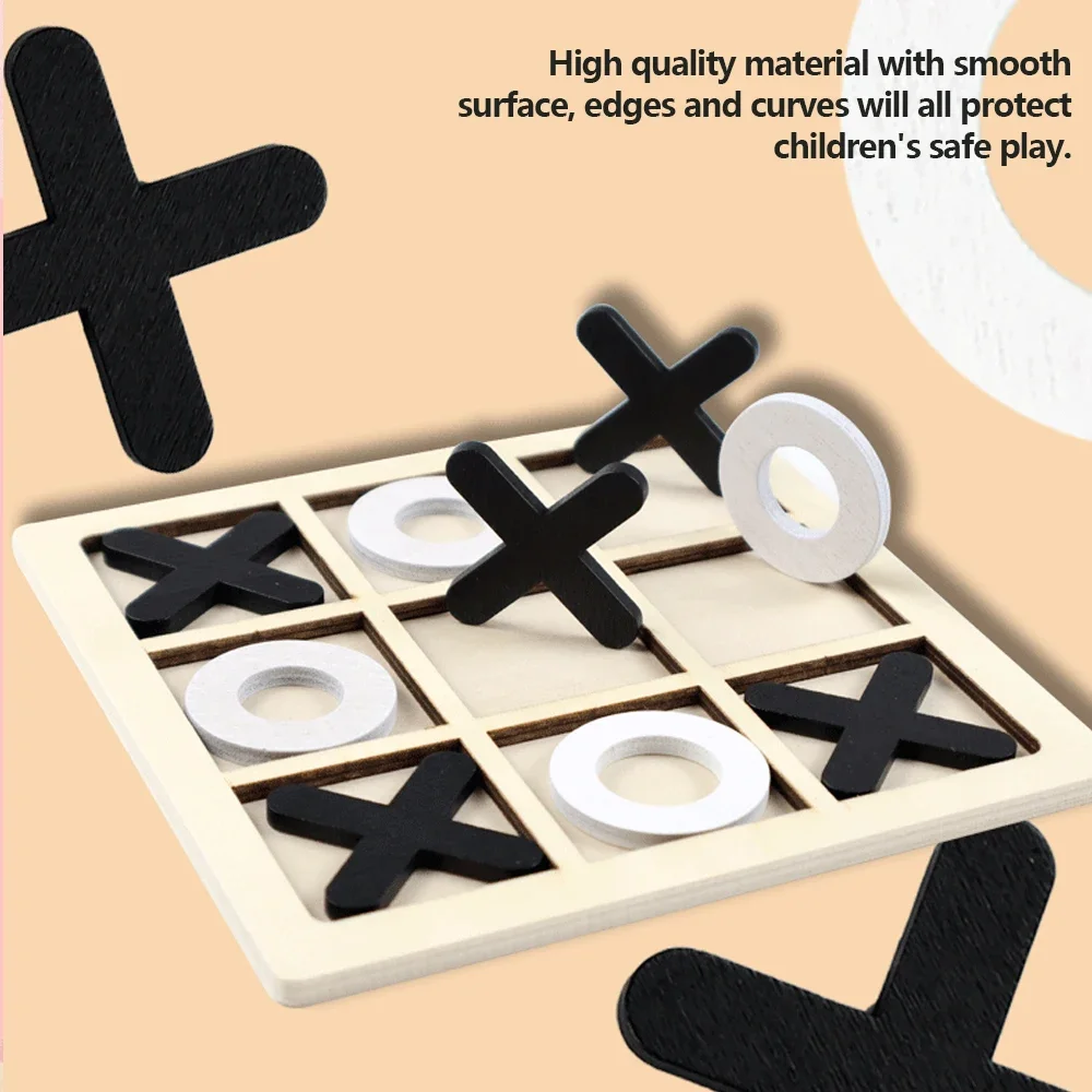 Jogo de madeira xo tic tac toe - Kids Educational Game 3 avaliação e preço