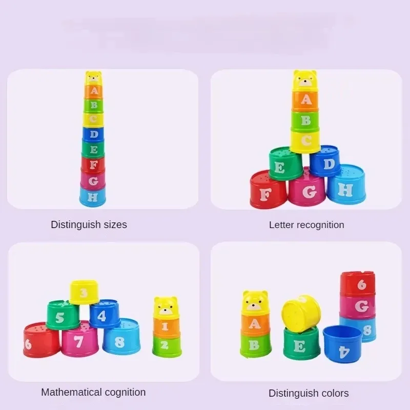 Jogo de Empilhar Copos para Cr - Kids Educational Game 3 avaliação e preço