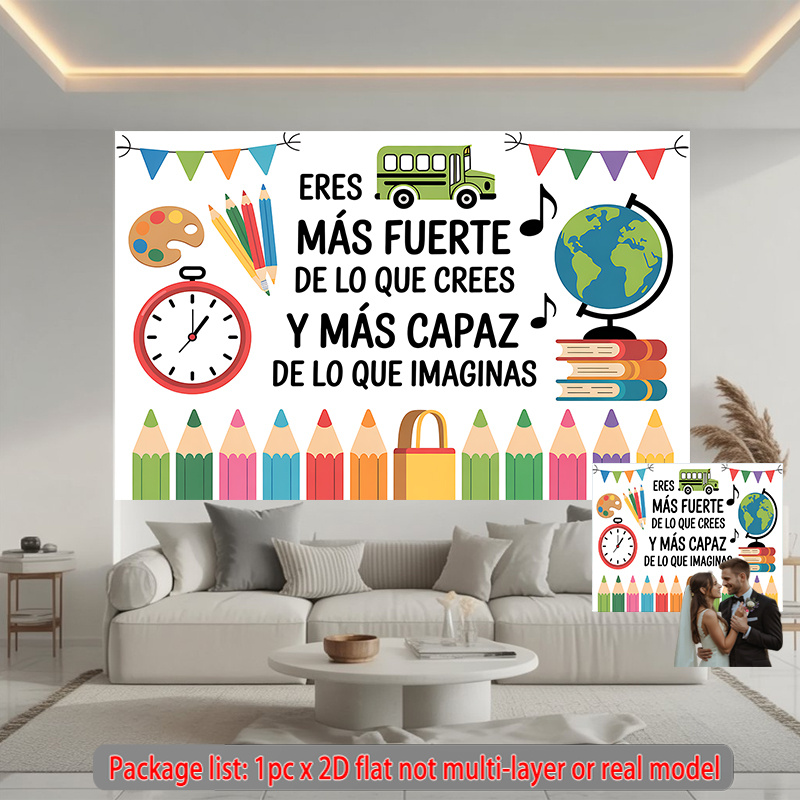 Tapeçaria de Parede Inspirador - Kids Education Banner avaliação e preço