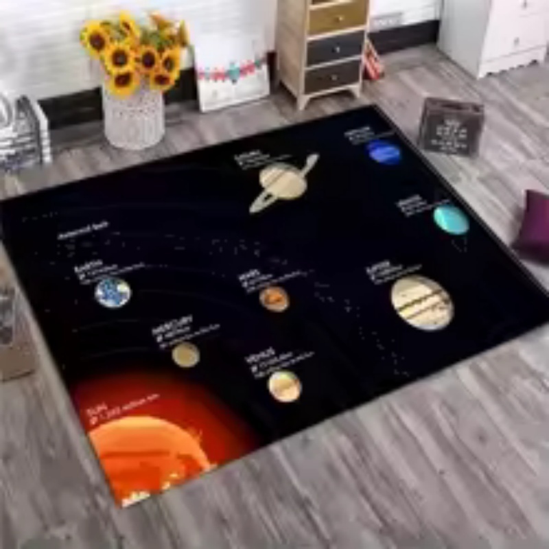 Tapete de feltro grande com et - Kids Education Background avaliação e preço