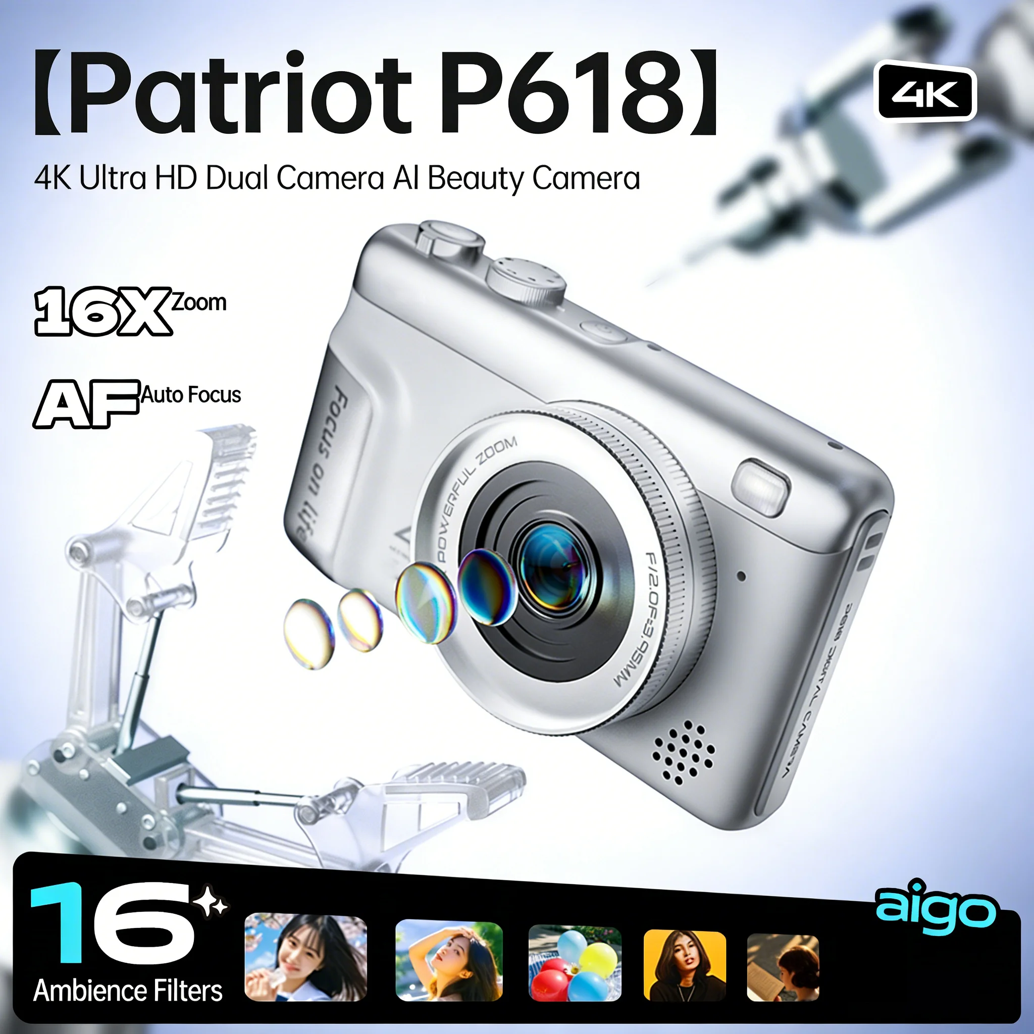 Câmera Digital 4K Mini Retro C - Kids Education Images avaliação e preço