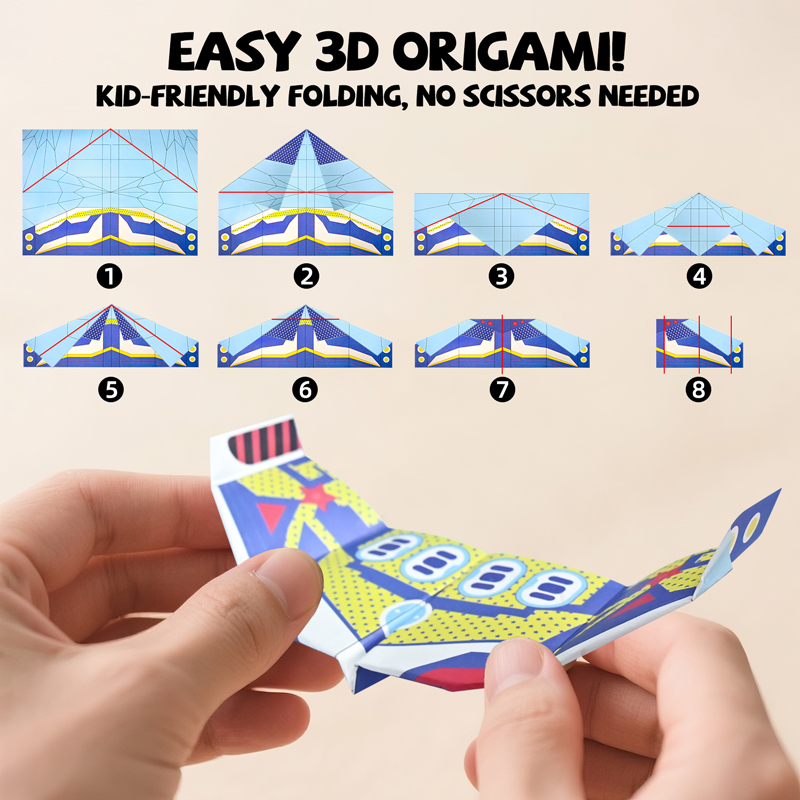 Kit de Origami para Aviões de  - Kids Educational Device avaliação e preço