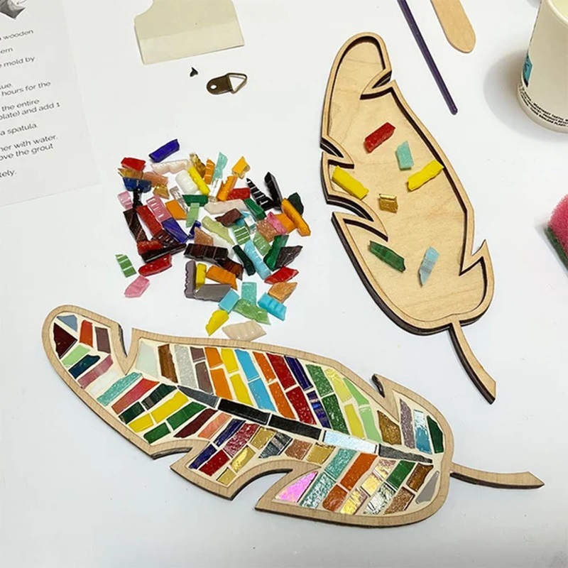 Kit DIY de Mosaico com Penas C - Kids Educational Device avaliação e preço