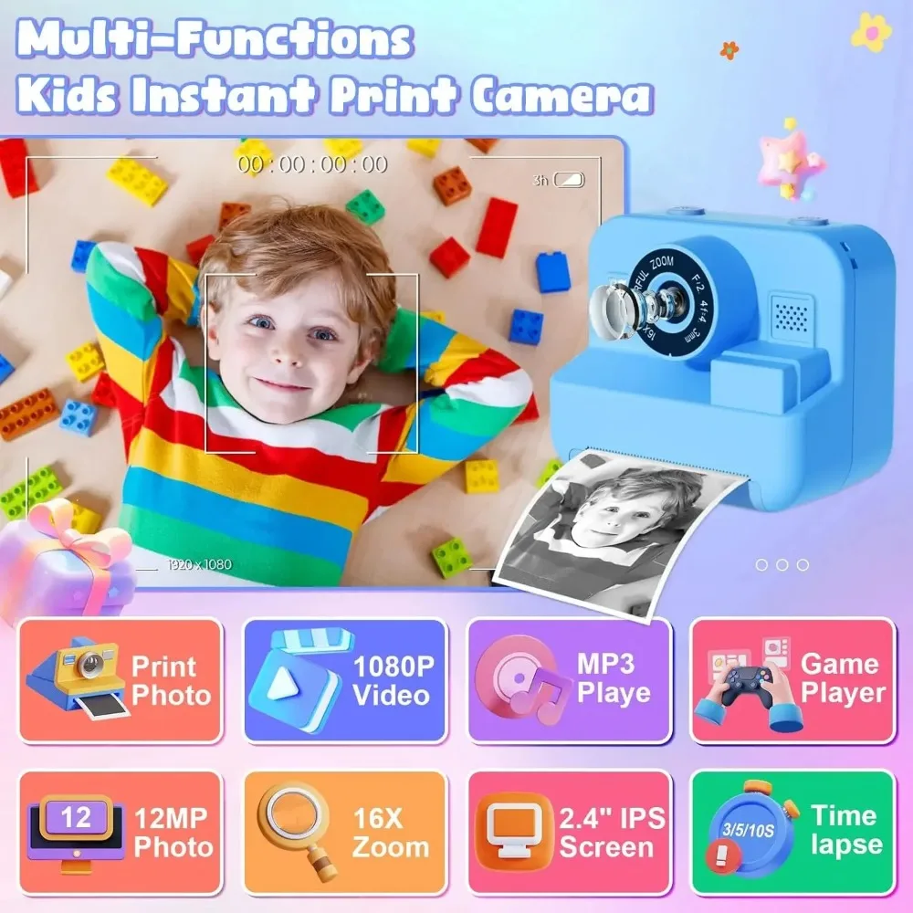 Câmera fotográfica portátil pa - Kids Education Images avaliação e preço