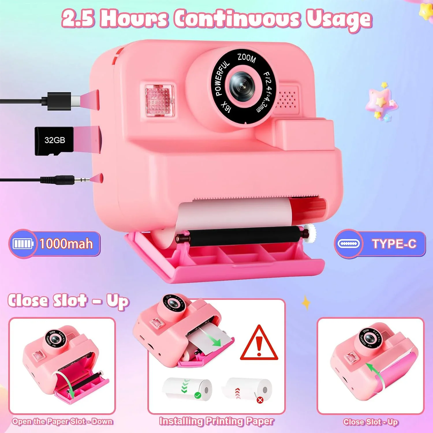 Câmera Digital Infantil, Impre - Kids Education Images avaliação e preço